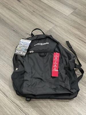 Mochila de estudiante SwissGear para portátiles de 15 pulgadas negra - nueva con etiquetas Foto 1 de 4