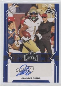 2022 Leaf Draft Auto Blue Jahmyr Gibbs #BA-JG1 Auto