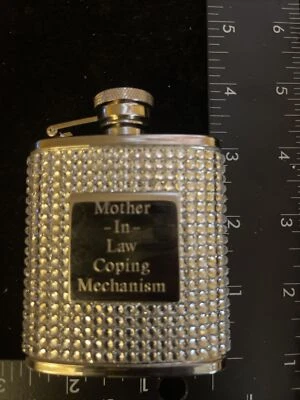 2.5 盎司不锈钢闪亮浮雕带法律母亲应对机制雕刻 — 第 1/4 张图片