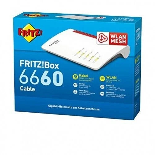 AVM FRITZ Box 6660 Cable Mesh Router - Weiss (20002913)