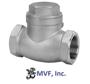 1/4" 1000 CWP/WOG NPT Swing Check Valve 316 Stainless SS05021410 - Picture 1 of 3