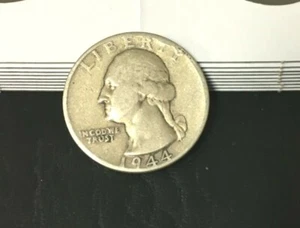 1944 P Washington Quarter Silver Quarter 1944 P Inventario #388 - Foto 1 di 2