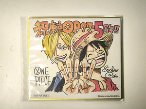 LUFFY & SANJI TORRE TOKIO DE UNA PIEZA 5 ANIVERSARIO MINI PAPEL DE COLOR SHIKISHI - Imagen 1 de 6