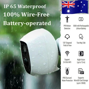 Battery WiFi IP Security Camera Smart Auto Tracking Wireless Pan Tilt CCTV PIR - Picture 1 of 11