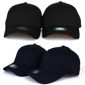 Gorra de béisbol unisex de spandex en blanco de color liso para hombre y mujer - Imagen 1 de 9