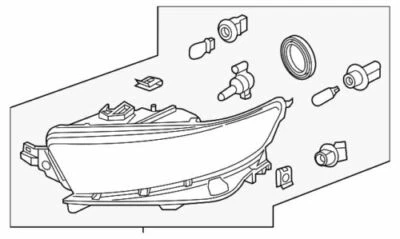 Conjunto de faros halógenos Ford Taurus EcoBoost 2016 FG1Z-13008-G original nuevo genuino fabricante de equipos originales Foto 1 de 4