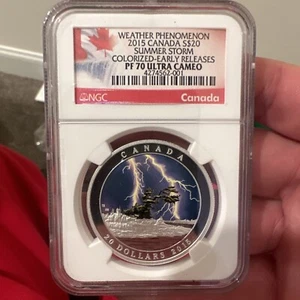 2015 Canada S$20 Weather Phenomenon Summer Storm ER NGC PF70 UC - Picture 1 of 3