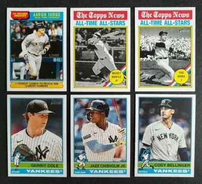 2025 Topps Heritage NEW YORK YANKEES Team SET JUDGE