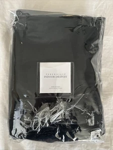 Restoration Hardware RH PERENNIALS DRAPERY ROD-POCKET 50x108” BLACK One Panel - Picture 1 of 6