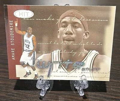 Sage Hit Amare Stoudemire The Write Stuff 2002 novato radiocontrol inserto #4 Phoenix Suns Foto 1 de 2