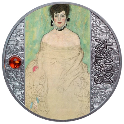 Portrait of Amelie Zuckerkandl Gustav Klimt 1/2 oz Silver Coin CFA Cameroon 2024 - Image 1 of 3