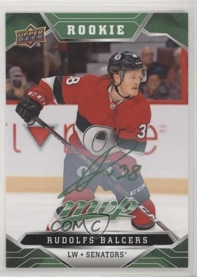 2019 Upper Deck MVP High Series Rookies Green Script Rudolfs Balcers Rookie RC - Image 1 of 2
