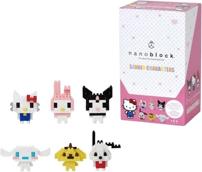 NUEVO Nano Block Mini Nano Sanrio Personajes/Japón 6 piezas, 6 tipos Foto 1 de 4