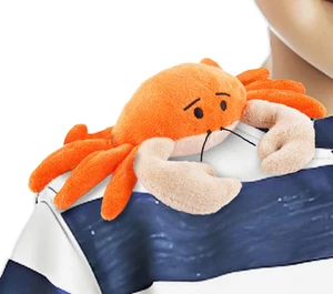 Peluche Épaule Crabe avec Aimant, Animaux de Mer Peluche Jouet pour Enfants, Bi - Photo 1/7