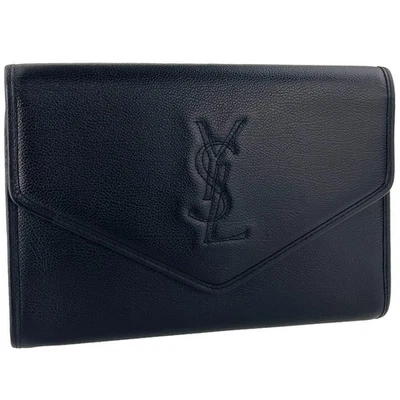 Saint Laurent Leather Fabric Black Clutch bag 3739 - Image 1 of 4