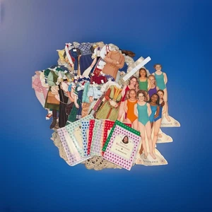 Mega American Girl 1997 Paper Dolls And Clothes! GUC! 12 Dolls/47 Outfits - Picture 1 of 9