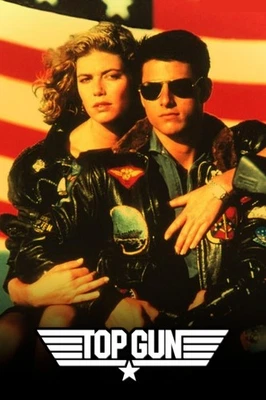 NEW TOP GUN 1986 MOVIE POSTER PREMIUM WALL ART PRINT SIZE A5-A1 - Image 1 of 4