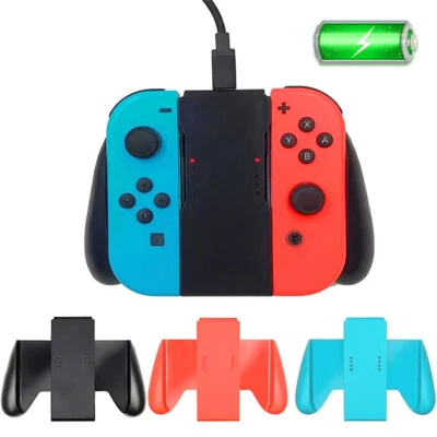 Charging/No Charging Grip For Nintendo Switch Controller Handle Bracket Holder - Image 1 of 4