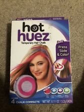 Hot Huez Temporary Hair Chalk Color as Seen on TV 4 Colors Included