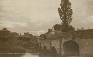 Postal RPPC River Thames Abingdon Bridge sin estampar  - Imagen 1 de 2