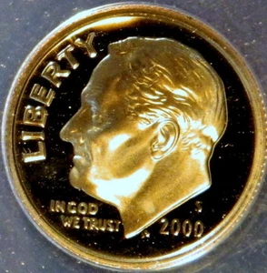 2000 S PROOF ROOSEVELT DIME ANACS PF 69 DCAM - Picture 1 of 4
