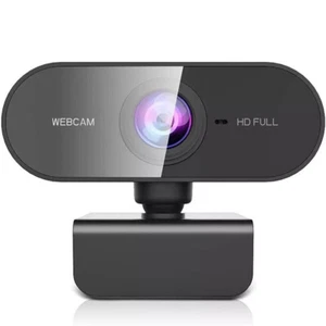 Webcam 1080P Full HD Webcam USB con Microfono per PC Portatile Desktop Plug Play - Foto 1 di 5