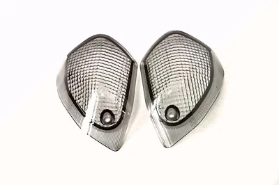 Rear Turn Signal Indicators Lens Fit Kawasaki 93-02 Ninja ZX6 03-05 ZZR600 Smoke - Image 1 of 4