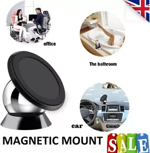 In Car Magnetic Phone Mobile Holder Mount Dashboard Dash Rotate 360 Swivel Stick - Picture 1 of 6