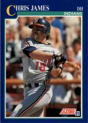1991 Score MLB Chris James #491 - Image 1 of 2