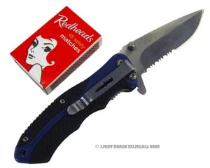 Camillus Storm Folding Liner Lock Pocket Knife Combo Edge 3" Blade 90s - Picture 1 of 7