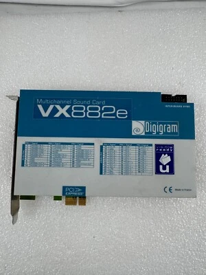 Tarjeta de sonido Digigram VX882e 8 canales AES digital/analógica 192 kHz transmisión de 24 bits Foto 1 de 4