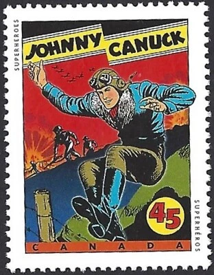 🍁Canada   #1580  "COMIC BOOK SUPERHEROES"   Brand New  1995  Original Gum - Image 1 of 2