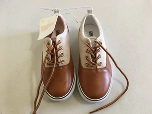 NWT Gymboree Boy Dress Shoes Tan Brown Sneakers 9,11,1 - Picture 1 of 1