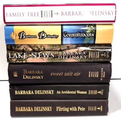 Large Print Barbara Delinsky Hardcover Books Contemporary Romance 6x - Image 1 of 4