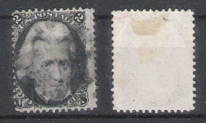 USA 1863 2c BLACK ANDREW JACKSON 1767-1845 (SF/JF) - Picture 1 of 1
