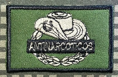 Policia Nacional Colombia OD Curso de Antinarcoticos Badge Patch Iron-On New A89 - Image 1 of 2