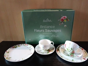 Kaffee Set 2 Pers. Rosenthal Brillance Fleurs Sauvages Kombitassen + Teller 21cm - Bild 1 von 1