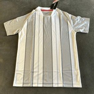 Kids Xara Soccer Grey/White Youth Unisex Short Sleeve T-Shirt Jersey Size M NWT - Picture 1 of 6