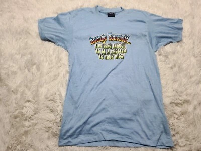 Vintage 70s Shirt Avenge Yourself Live Long Enough Become Problem Your Children - Image 1 of 4