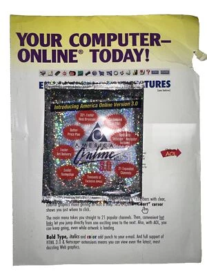 AMERICA ONLINE (AOL) Floppy Disk DISC VERSION 3.0 - 1996 Brand New Sealed - Image 1 of 4