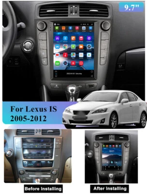 Radio estéreo para automóvil Lexus IS250 IS300 IS350 2005-2012 GPS navegación 9,7"" Android 11 Foto 1 de 4