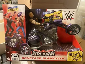 MOTOCICLETA WWE Mattel Undertaker & Boneyard SlamCycle sellada nueva en caja regalo de Navidad - Imagen 1 de 2