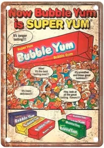 Vintage Bubble Gum Candy Wrapper Reproduction Retro Look Metal Sign N585 - Picture 1 of 2