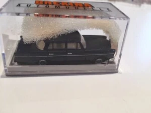Brekina Mercedes Benz 220 Limousine 4-türig Dunkelblau in Vitrine mit OVP HO 1:8 - Picture 1 of 2