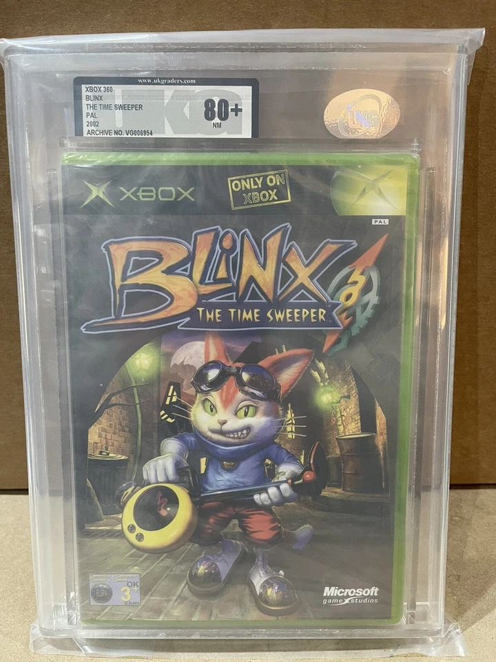 XBOX Blinx The Time Sweeper UKG/VGA Graded 80+NM 2002 New Sealed - Image 1 of 3