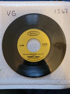 TOMMY CASH your lovin take the leavin out of me/that lucky old sun EPIC 45 - Picture 1 of 1
