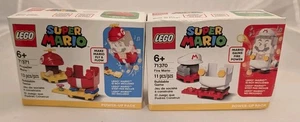 LEGO Super Mario Fire & Propeller Power-Up Packs 71370 & 71371 NISB Retired - Picture 1 of 6