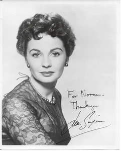 Jean Simmons Autographed 8X10 Vintage B&W Photo - Picture 1 of 2