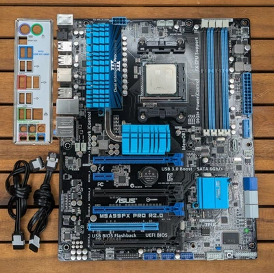 AMD FX-8350 + ASUS M5A99FX PRO R2.0 ATX AM3 Motherboard CPU Bundle PC Computer - Image 1 of 4
