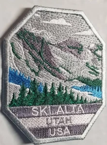 Ski Alta Utah Ski Resort Patch approx 2.75x3.5" - Picture 1 of 2